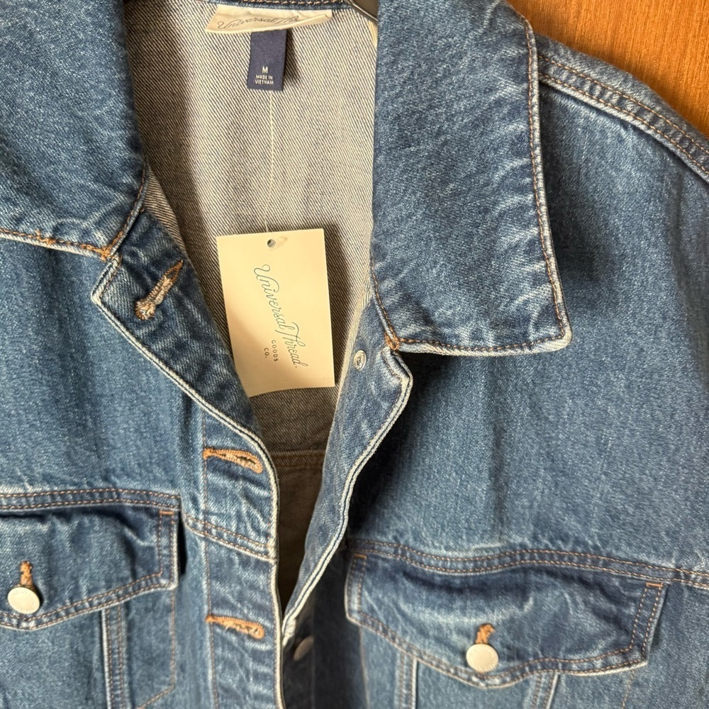 Universal Thread Blue Denim oversized Vest - Picture 3 of 5
